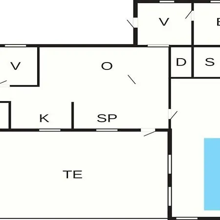 Prázdninový dům 10 Person In *